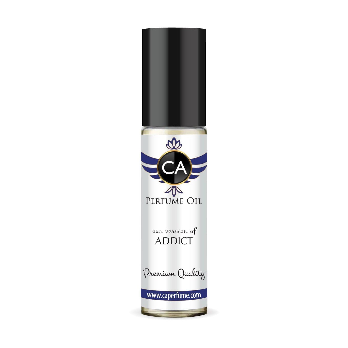 CA Perfume Impression of Addict for Women Eau De Parfum Amber Floral Scent Long Lasting Perfumes for Women Travel Size TSA Ready for Day and Night Wear 0.33 Fl Oz 10ml