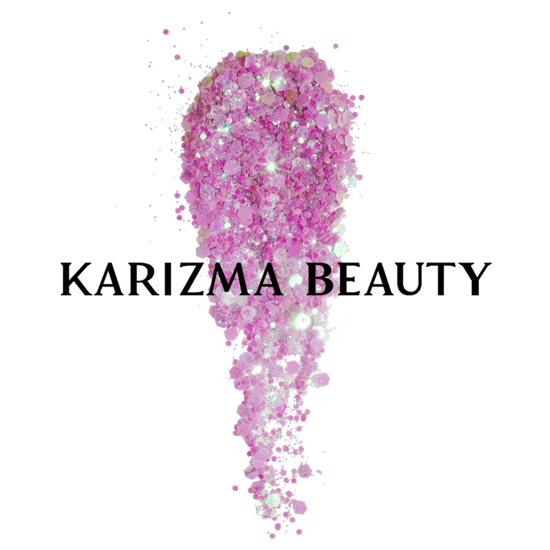 KARIZMA Disco Unicorn Body Glitter. 10g Chunky Face, Hair, Eye and Body for Women. Rave Festival Accessories, Cosmetic Makeup. Loose Set