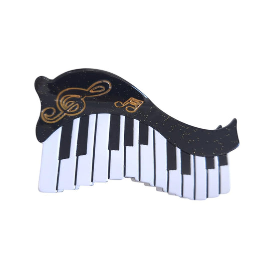 Funny Piano Hair Clip,Novelty Acetate Claw Clips,Music Instrument Hair Clips for Women