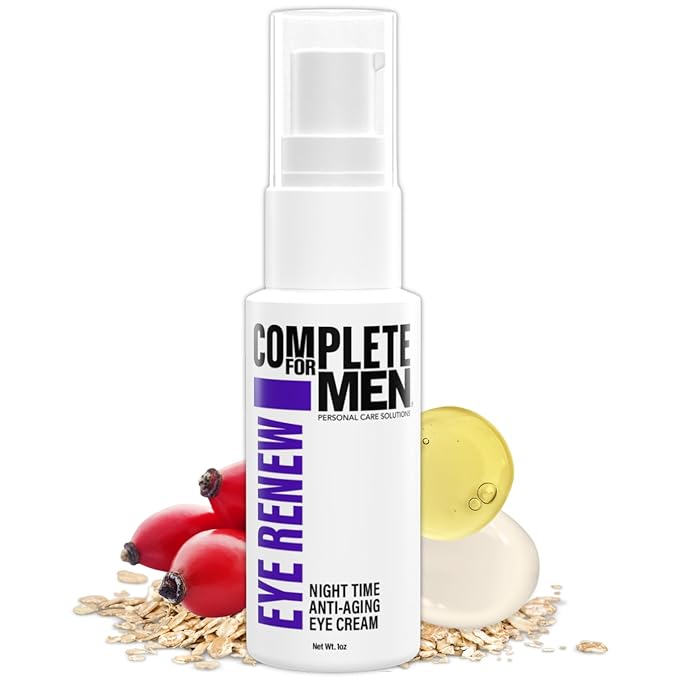 Eye Renew Night Time Anti Aging Eye Cream for Dark Circles Under Eye Treatment, Eye Repair Cream, Puffy Eyes Treatment with Vitamins, Improves Tone & Texture, Light Mens Eye Cream