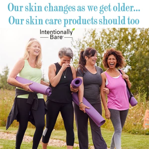 Intentionally Bare Collagen Serum for Face with MCT Oil - Collagen Peptide with Hyaluronic Acid for Fine Lines - Glow & Anti Aging Peptide Serum for All Skin Types - Firming Solution for Women - 1oz