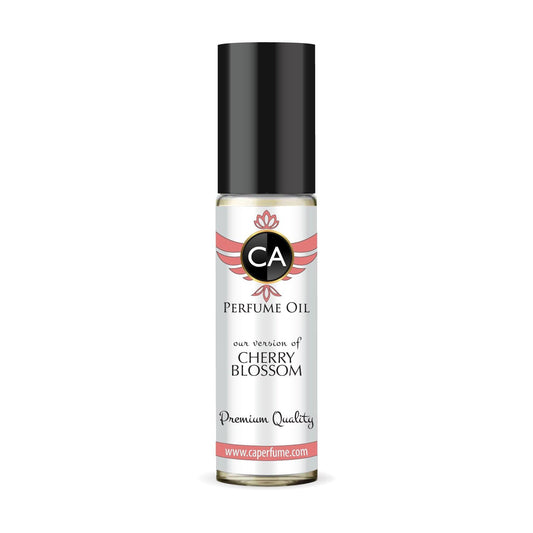 CA Perfume Originals Cherry Blossom Unisex Fragrance Oil Floral Scent Long Lasting Perfumes for Women & Men Travel Size TSA Ready Mini Parfum Body Oil Roll-on 0.33 Fl Oz 10ml