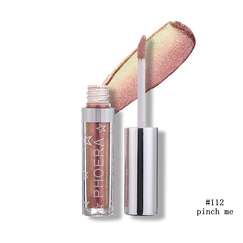 Glitter Eyeshadow，Makeup For Eyes Liquid Shimmer Sparkle Glow Light Colors Pencil Stick Shiny Long Lasting Waterproof Shining Eye Shadow Sets Metallic Pigments Metals Gloss Sparkling Pen Kit (A112)