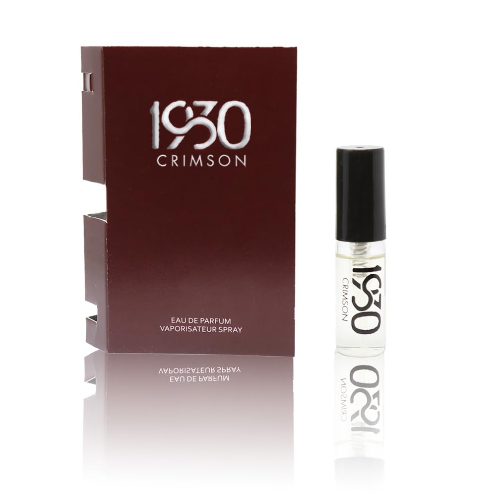 Men’s Crimson Cologne by STS Ranch, Classic & Timeless Woody Spicy Fragrance with Bergamot, Juniper Berry, Black Pepper, Vetiver & Cedarwood, Warm Masculine Scent, 3 ml Tester