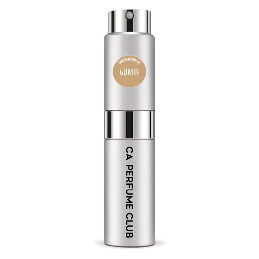 CA Perfume Impression of Gumin for Women and Men Citrus Aromatic Scent Long Lasting Unisex Fragrance Eau De Parfum Travel Size Refillable Atomizer Spray 0.27 Fl Oz 8ml