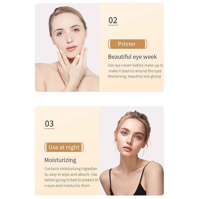 BIOAQUA Rice Raw Pulp Under-Eye Cream Rice Extract Moisturizing Smooth Nourishing Under-Eye Skin 20g / 0.7oz