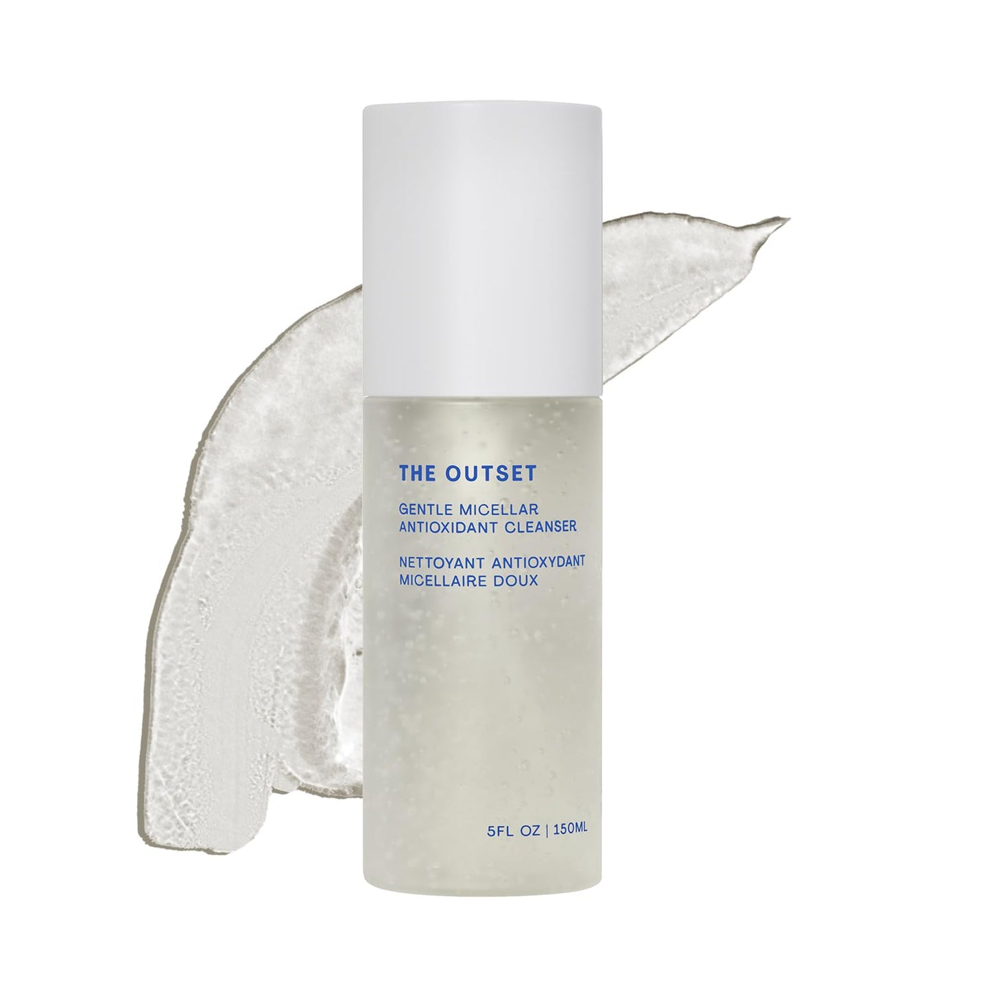 The Outset Gentle Micellar Antioxidant Cleanser - Gel Face Wash + Makeup Remover - Hydrating and Brightening - Fragrance Free for Sensitive Skin - Clean, Vegan, Gluten Free, All Skin Types - 5 fl oz