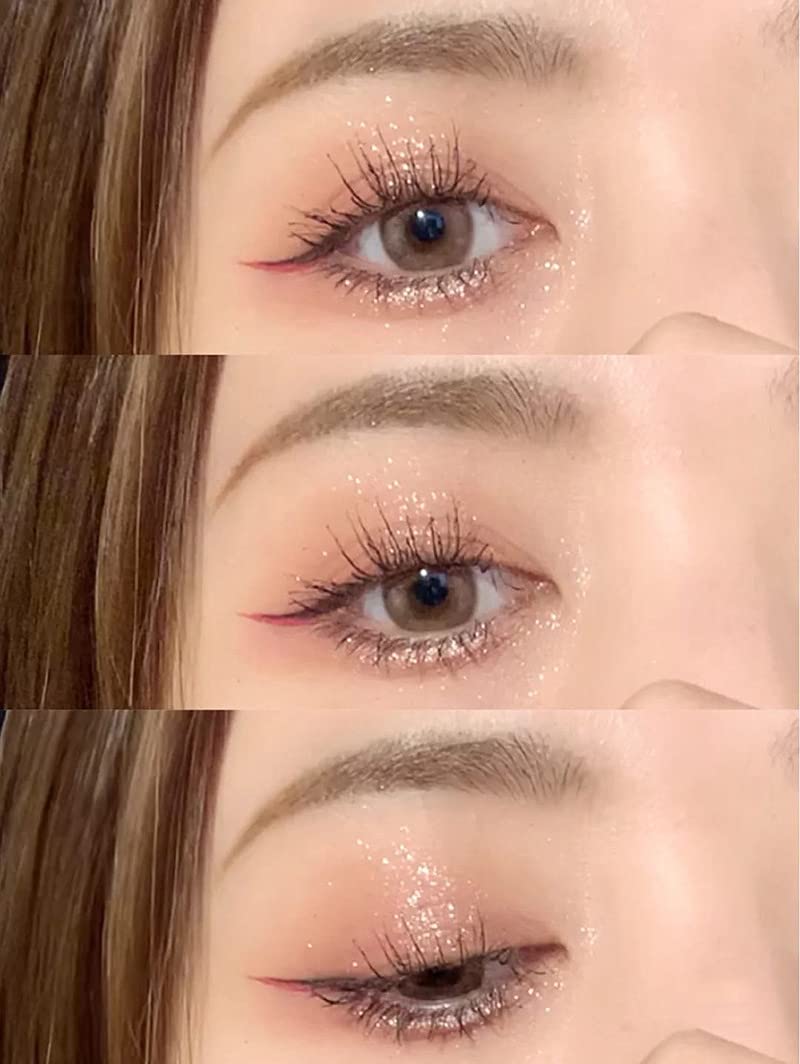 Kayswang 9 colors glitter eyeshadow palette makeup palette matte high pigment color cream texture natural eye shadow powder eye shadow palette in autumn and winter long lasting & waterproof (rose)