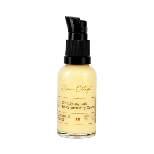 Clarifying and Regenerating Creme, 30 ml, Made with Cold Pressed Oils and Pure Essential Oils, 100% Natural