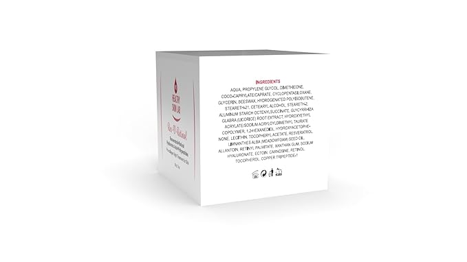 Res-V-Retinol Resveratrol Face Night Cream, Anti-Aging Neck & Décolleté Moisturizer With Retinol, Hyaluronic Acid, Polypeptides, Hydrates & Brightening, 1.7oz