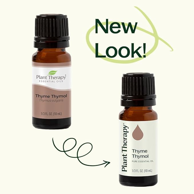 Plant Therapy Thyme Thymol Essential Oil 100% Pure, Undiluted, Natural Aromatherapy, Therapeutic Grade 10 mL (1/3 oz)