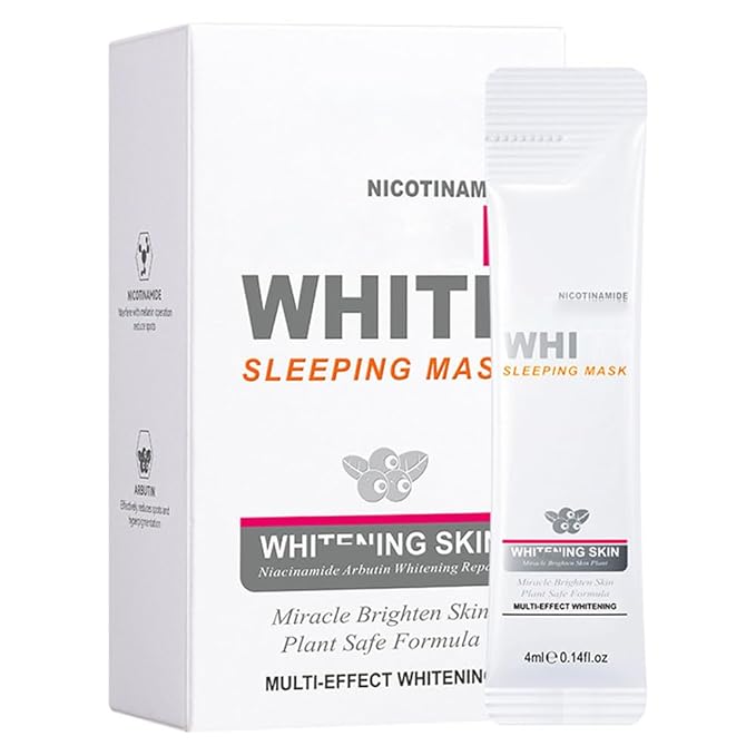 10X Collagen Anti-Aging Sleep Mask – Active Protein Technology – Intensive Hydration, Reduces Sagging & Dullness, Skin Care, Smooth & Whitilight, Cruelty-free (20PCS-Arbutin White Jelly Mask)