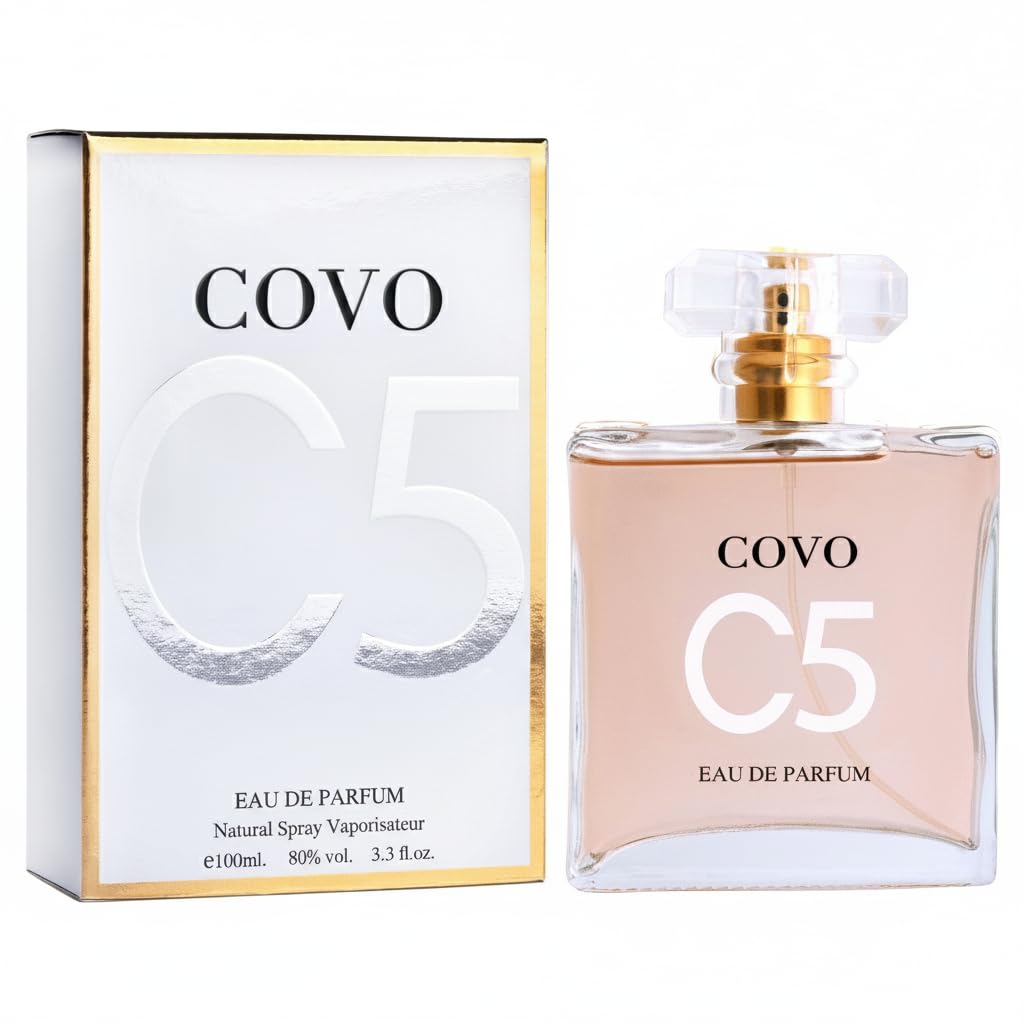 URBAN COLLECTION Covo C5 for Women Eau De Parfum 3.4 fl oz- Pure Femininity in a Bottle - Delicate Floral Scents of Jasmine and May Rose - Cruelty-Free Perfume Precious Gift for Women