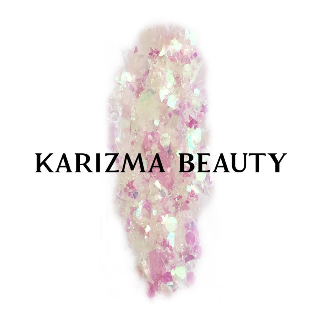 KARIZMA Iridescent Glitter. 10g Chunky Face, Hair, Eye and Body for Women. Rave, Festival Accessories, Cosmetic Makeup. Loose Glitter Set