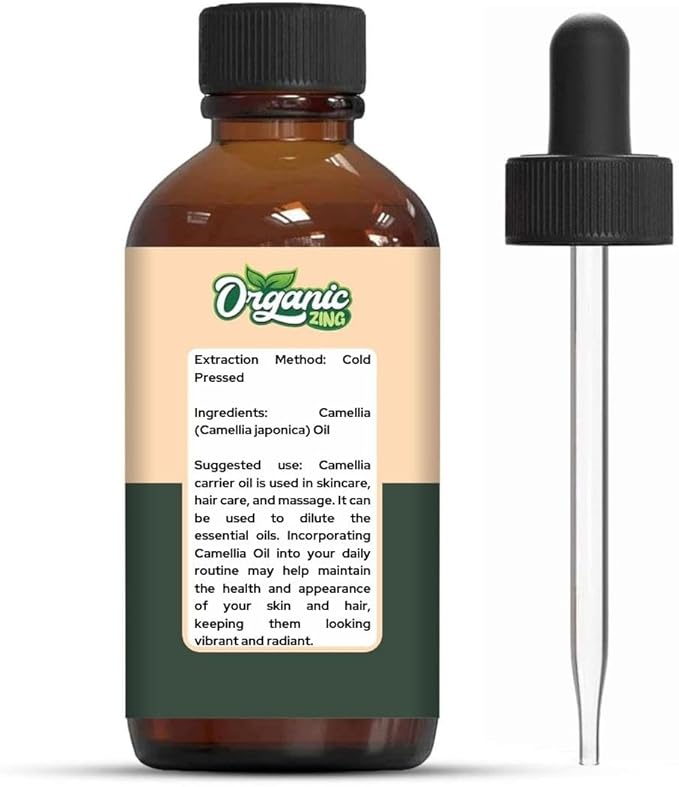 Camellia (Camellia Japonica) Oil | Pure & Natural Carrier Oil for Skincare, Hair Care & Massage - 30ml/1.01fl oz