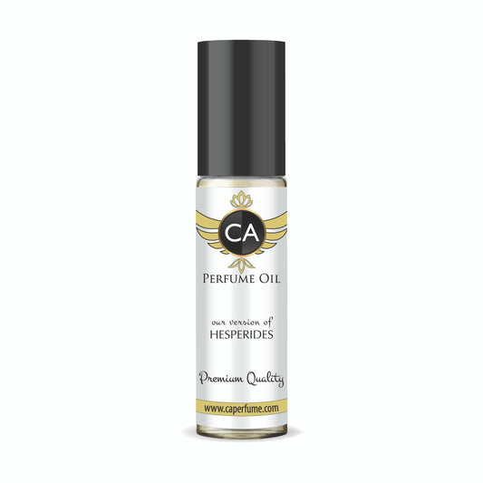CA Perfume Impression of Hesperides Unisex Fragrance Oil Aromatic Scent Long Lasting Perfumes for Women & Men Travel Size TSA Ready Mini Parfum Body Oil Roll-on 0.33 Fl Oz 10ml