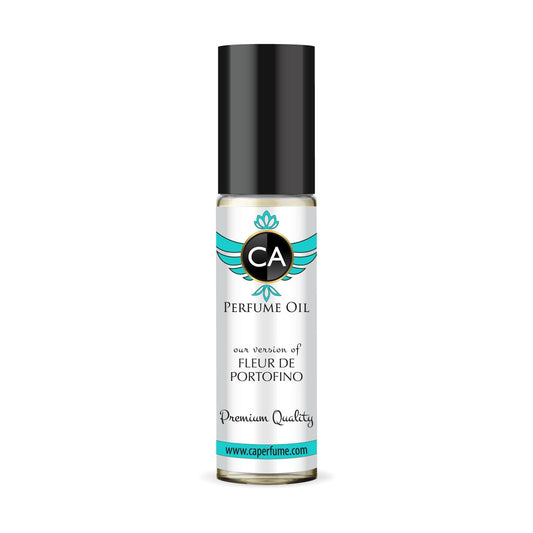 CA Perfume Impression of Fleur De Portofino Unisex Fragrance Oil Floral Fruity Scent Long Lasting Perfumes for Women & Men Travel Size TSA Ready Mini Parfum Body Oil Roll-on 0.33 Fl Oz 10ml