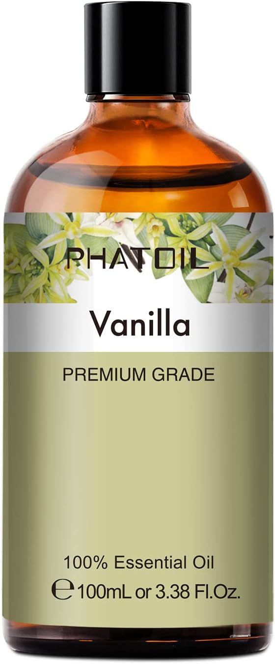 Vanilla Essential Oil 100ML, Vanilla Essential Oils for Diffuser, Humidifier, Aromatherapy, Sleep, Relax