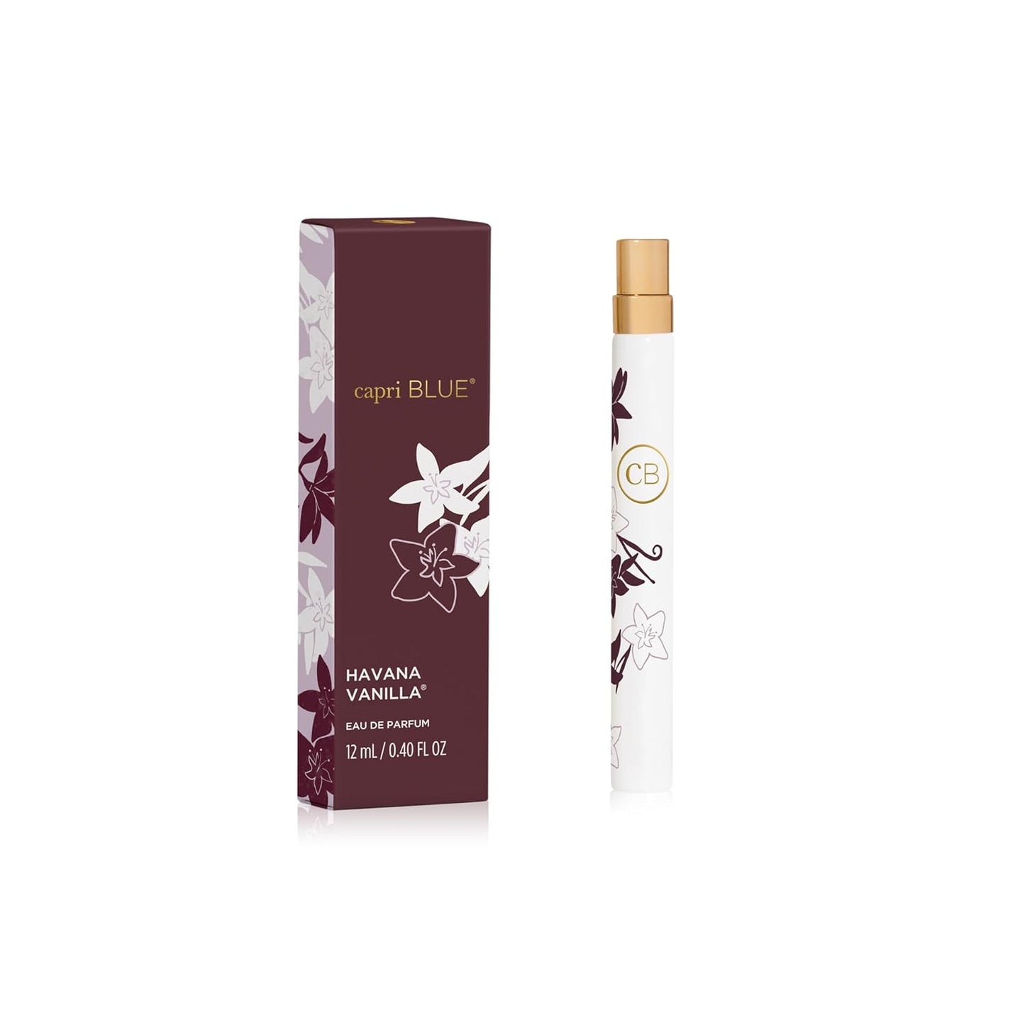 Capri Blue Eau de Parfum Spray Pen - Summer Fragrance - Mini Perfumes for Women - Travel Size Vanilla Perfume with Notes of Tobacco, Bergamot, & Sandalwood (Havana Vanilla, 0.4 fl oz)