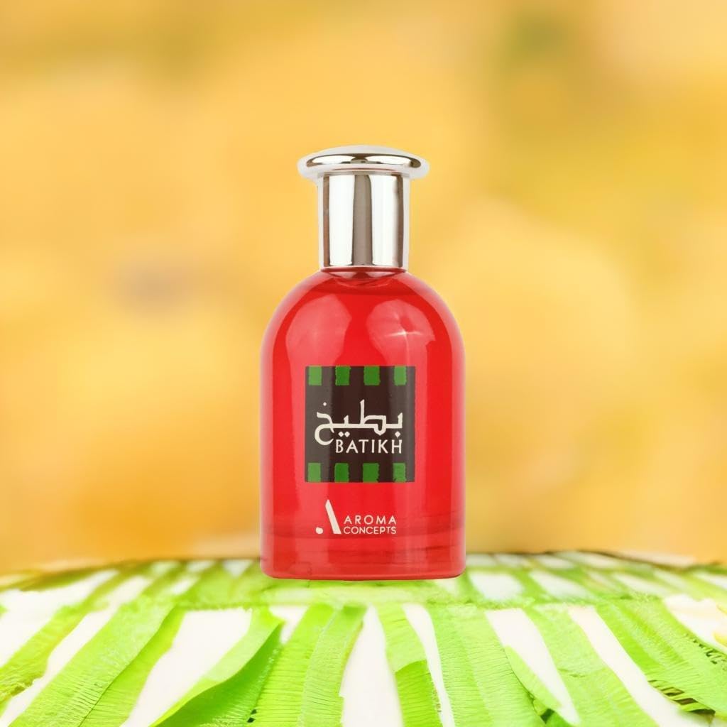 Paris Corner | Batikh Watermelon Perfume EDP 1.7 Fl Oz | Unisex Fragrance for Men & Women | Fresh Pear, Tangerine, Strawberry & Rose with Sweet Praline & Musk | Fruity Summer Scent