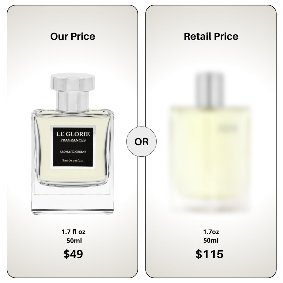 Inspired by He.rmes H24 EDP, Aromatic Greens Eau de Parfum, Long Lasting 12-14 Hours Perfume Spray for Men, Unisex, All Skin Types, Cruelty Free - 0.33 oz 10ml