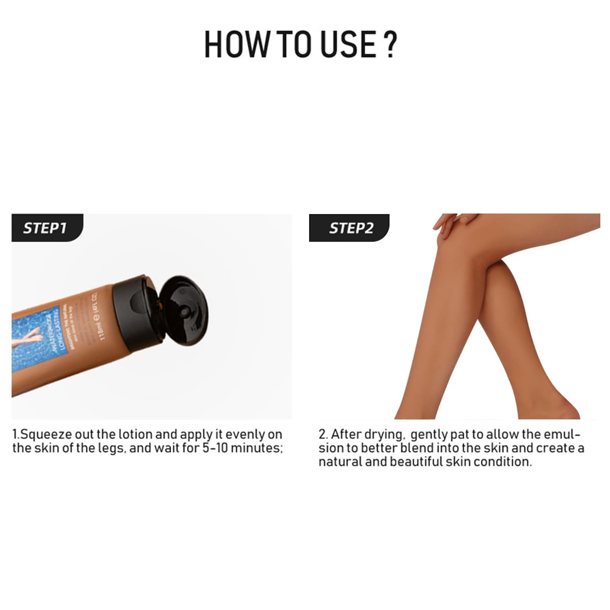 Leg Makeup Waterproof No Transfer,4 Fl Oz Leg Vein Cover up Makeup,Leg and Body Scar Cover up Makeup,Long Lasting Body Foundation,Leg Concealer for Women,Leg and Body Makeup Lotion (Brown, 4oz)