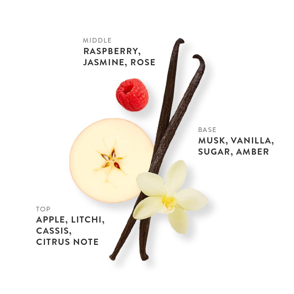 Apple Sorbet Eau de Parfum 0.34oz, Long Lasting Perfume Inspired by Kay Juicy Apple, Fruity Gourmand Notes With Vanilla, Musk, Amber, Jasmine, Rose & Lychee, Luxury Fragrance for Women & Men