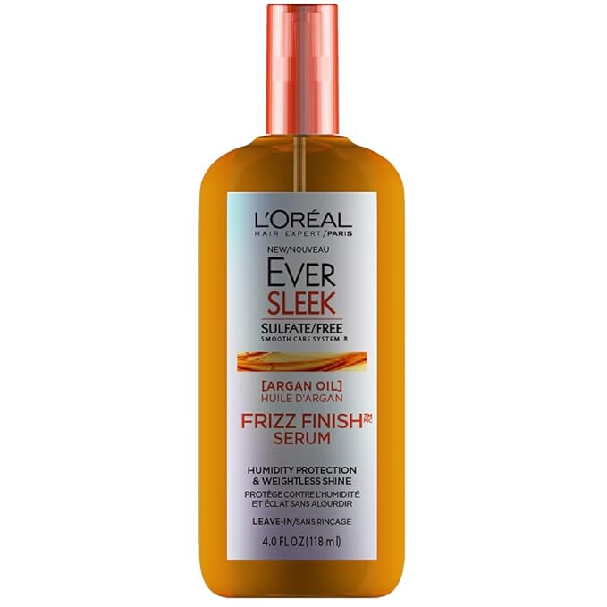L'Oreal Paris EverSleek Sulfate Free Frizz Finish Oil-In-Serum, 4 Fl; Oz