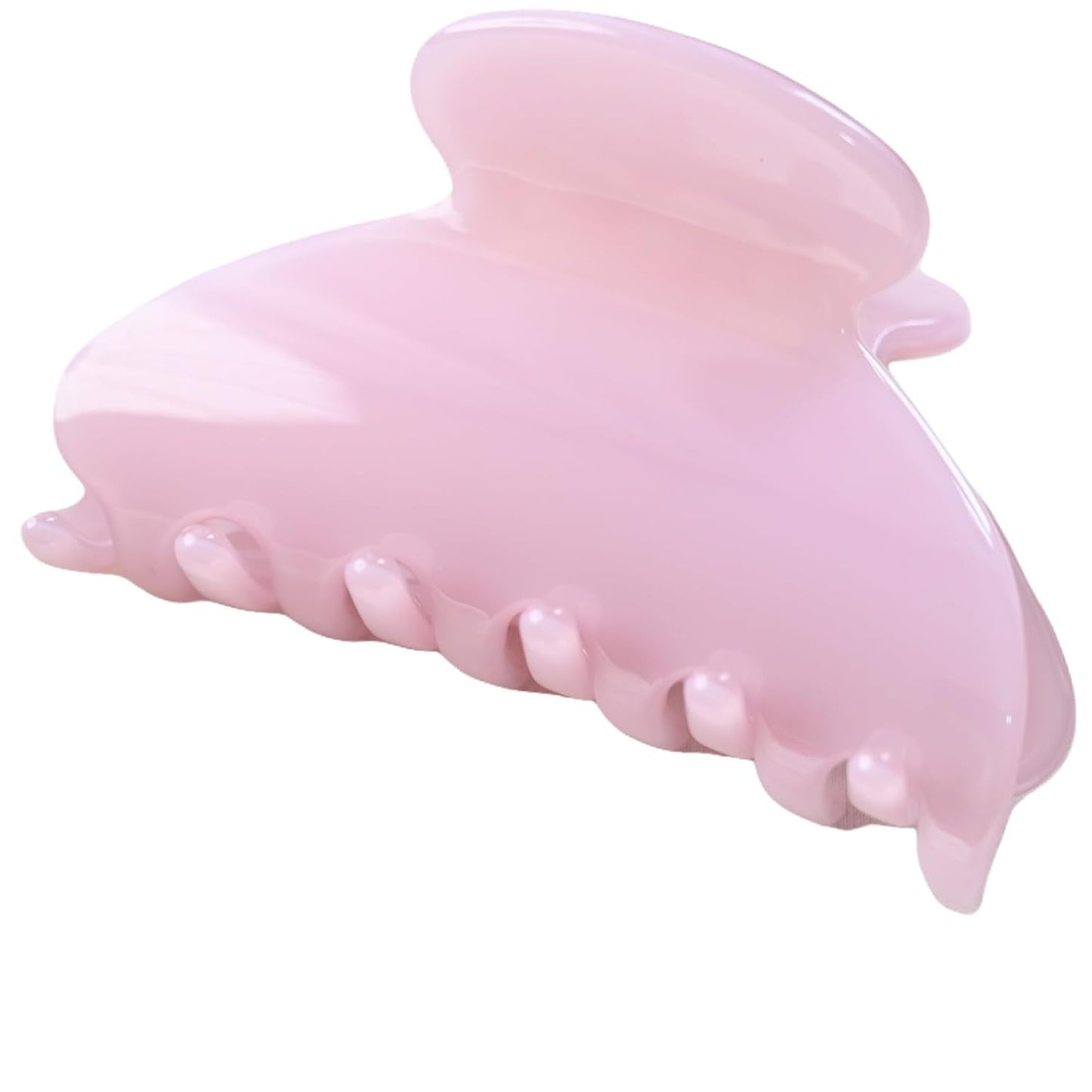 Handmade Celluloid Acetate French Design Barrettes Tortoise Shell Claws Hair Claw Luxury Fashion Accessories Hair Clip for Women (light pink)