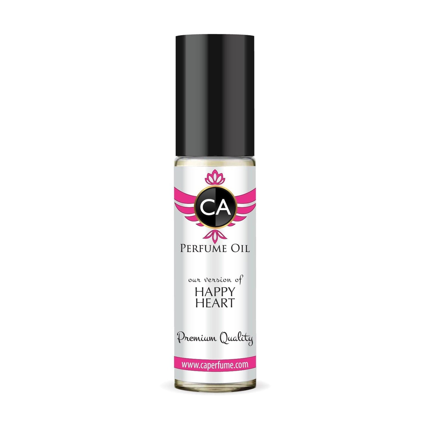 CA Perfume Impression of Happy Heart for Women Eau De Parfum Chypre Floral Scent Long Lasting Perfumes for Women Travel Size TSA Ready for Day and Night Wear 0.33 Fl Oz 10ml