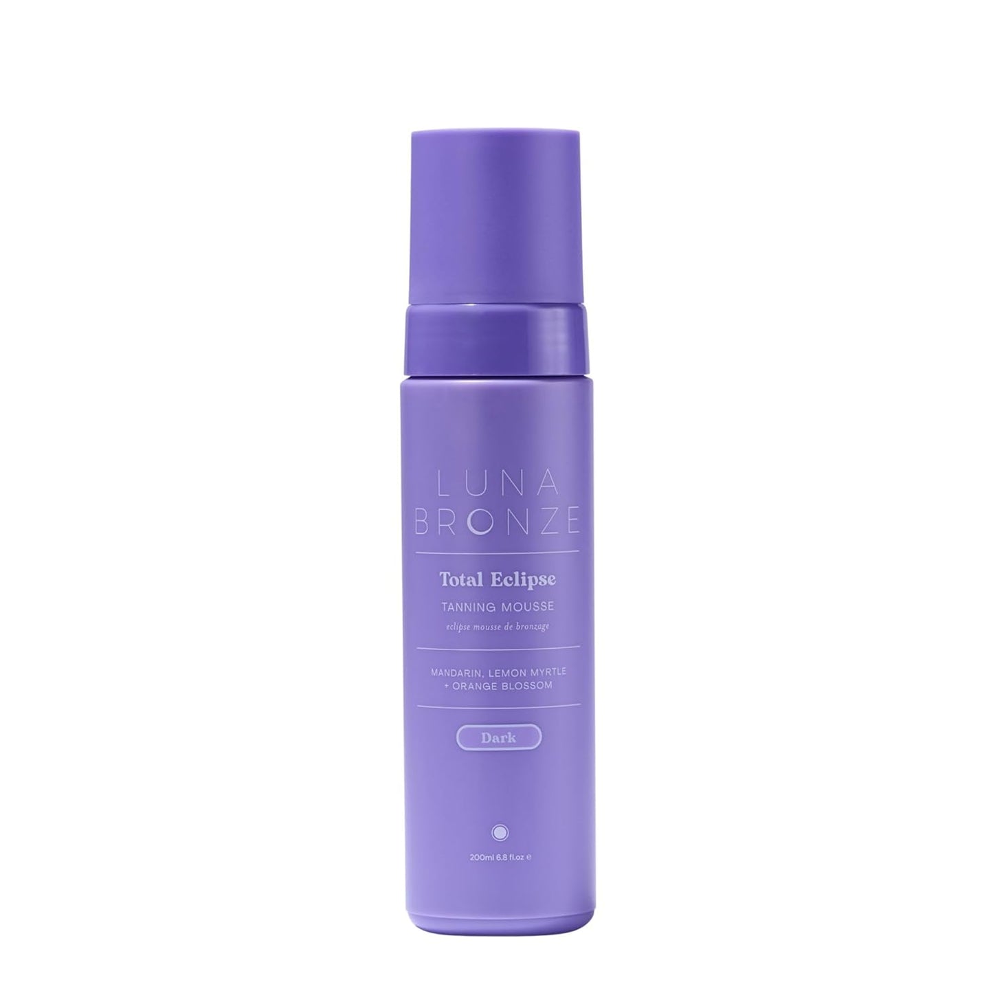 Luna Bronze Total Eclipse Express Self Tan Mousse | Instant, Dark & Natural Looking Self-Tanner Foam | Lightweight Formula Enriched with Organic Aloe Vera & Natural DHA | Fake Tan (200ml/6.7 fl. oz)
