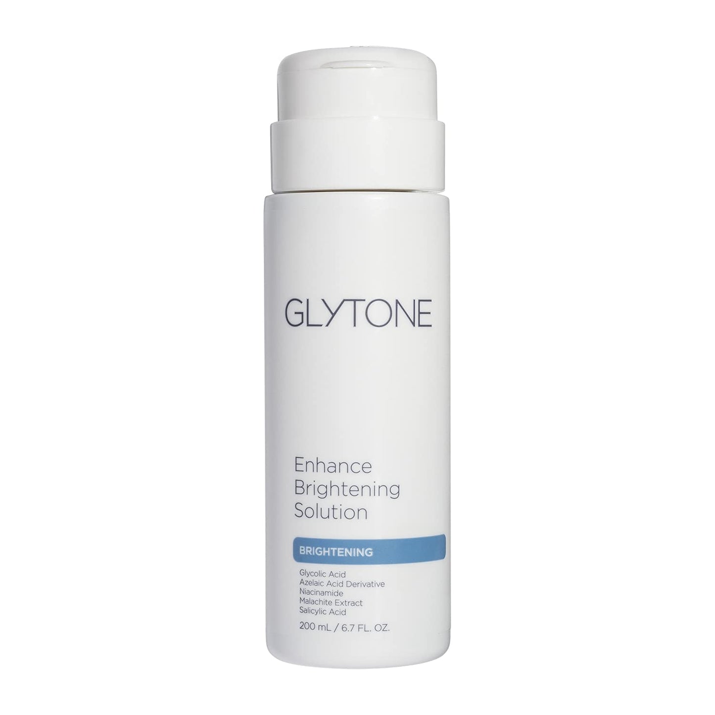 Glytone Enhance Brightening Solution | Brighten & Exfoliate with Glycolic Acid, Azelaic Acid Derivative, Niacinamide & Malachite Extract | Exfoliating Toner for Free Radical Defense | 6.7 fl oz.