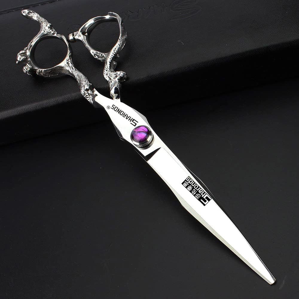 6/7/7.5/8/9 inch Japanese 440C Styling Studio Scissors Barber Professional Styling Tool Set Scissors (7-inch Platte schaar)