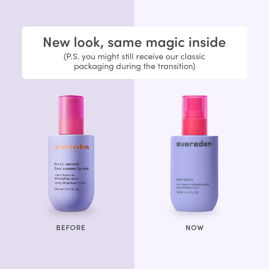 Evereden Kids Detangler Spray: 4-in-1 Leave-In Hair Spray | Detangle, Moisturize, & Protect | Easily Tackle Even the Toughest Knots | Clean & Vegan All types of Hair Product for Kids