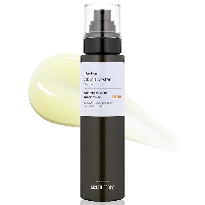 MEDITHERAPY Retinal Skin Booster Serum 5.07 fl. oz - 100ppm Retinal Ideal for Beginner & Sensitive Skin - Advanced Retinol Serum for Face - Retinaldehyde Facial Serum for Uneven Skin Tone & Fine Lines
