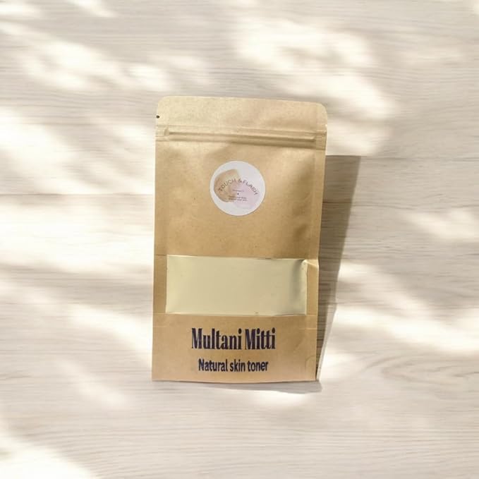 Multani Mitti Natural Skin Toner Earth Clay 100% Pure Bentonite Clay Cleanse The Skin | Helps Removing Dead Skin Cells | Supports Blood Circulation (Pack of 2)