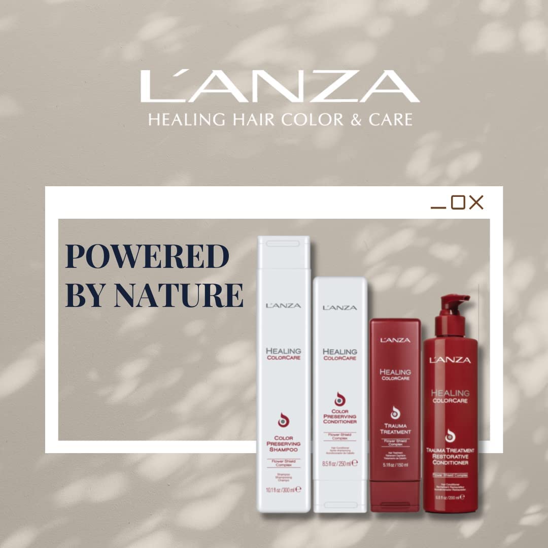 L'ANZA Healing Colorcare Shampoo, Color-Safe Repairing Cleanse for Dry, Damaged or Treated Hair, Anti-Fade Formula Smooths, Moisturizes, Adds Vibrance & Shine, Sulfate Free (1.7 Fl Oz)