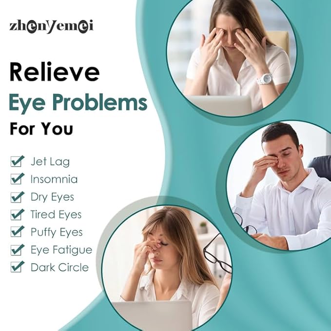 Steam Eye Mask 20 Packs, Self Heating Sleep Mask for Dry Eyes, Fatigue, Dark Circles, Comfortable Moist Warming Eye Mask, Disposable Heated Mask, Gift for Women, Men, Mum, Dad (Lutein)