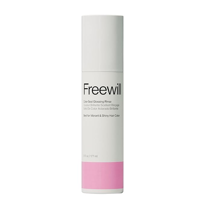 Freewill Color Seal Glossing Rinse, Gloss Treatment for Preserving Hair Color and Restoring Shine to Color-Treated Hair, Helps with Frizz Control, 8.5 oz