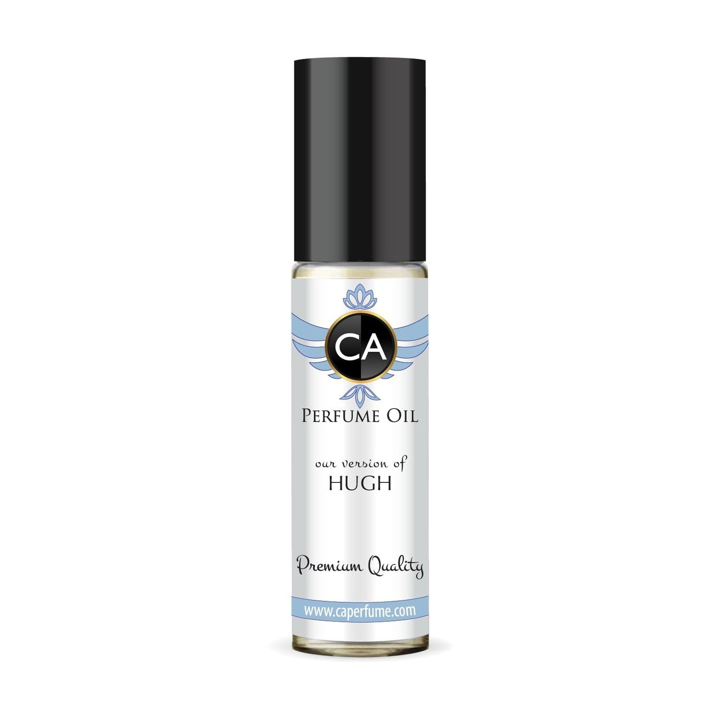 CA Perfume Impression of Hugh for Men Eau De Parfum Aromatic Green Scent Long Lasting Cologne for Men Travel Size TSA Ready for Day and Night Wear 0.33 Fl Oz 10ml