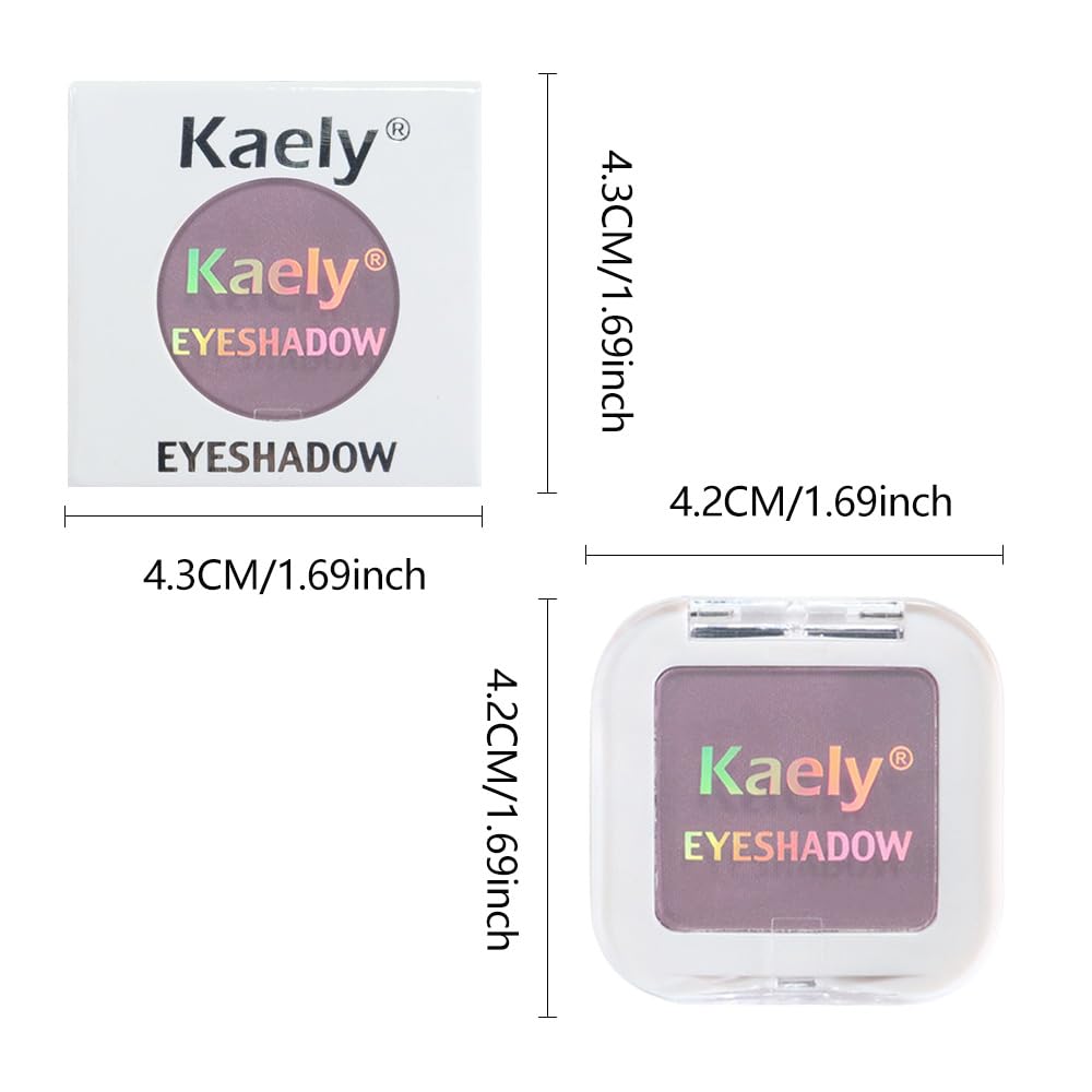 evpct Lavender Purple Matte Single Eye Shadow Palette Makeup for Older Women, Pale Lavender Natural Pressed Eyeshadow Palette for Eyes, High Pigment Longwear Mini Monochrome Eyeshadow Sombra Para Ojos