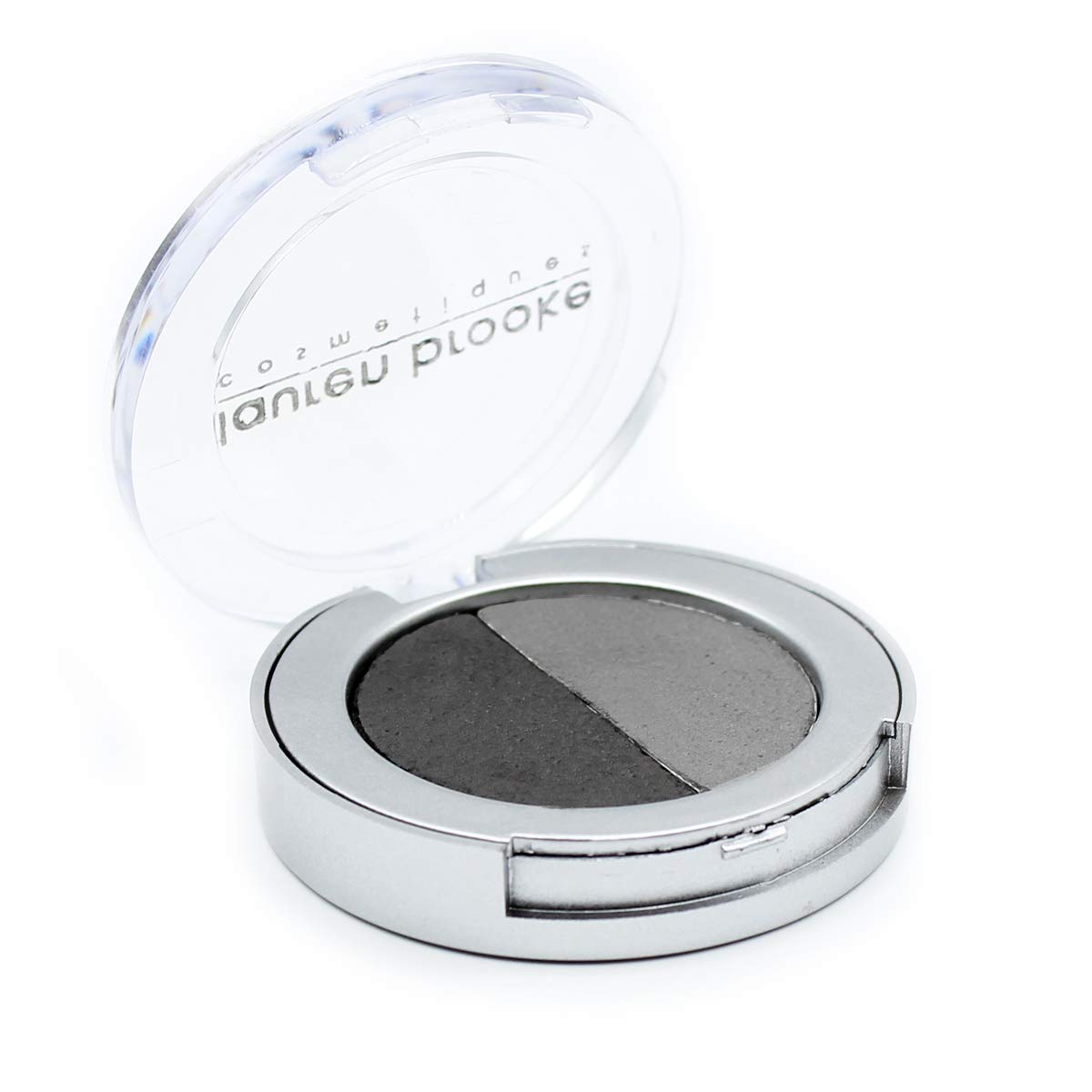 Lauren Brooke Cosmetiques Pressed Eye Shadow Duo, Richly Pigmented Natural Eyeshadow, EU Certified Organic Makeup For Women (Smokey Quartz/Twilight)