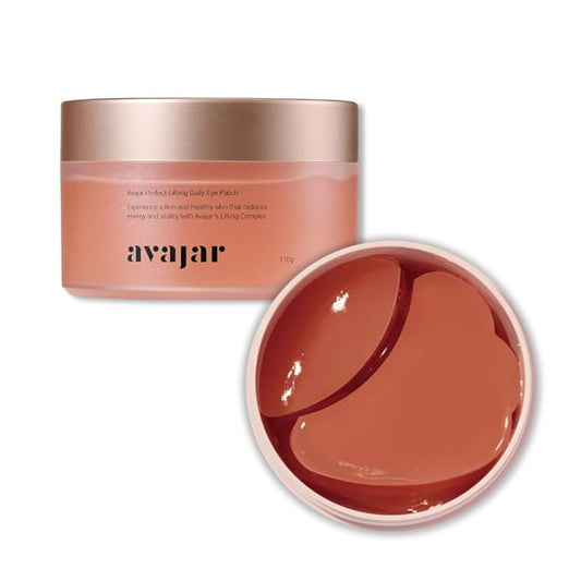 Avajar Perfect Lifting Daily Eye Patch (90 Pcs) – Anti-Aging K-Beauty Under Eye Hydrogel Masks with Collagen & Hyaluronic Acid for Puffiness, Wrinkles, Hydration & Firming Korean Skin Care