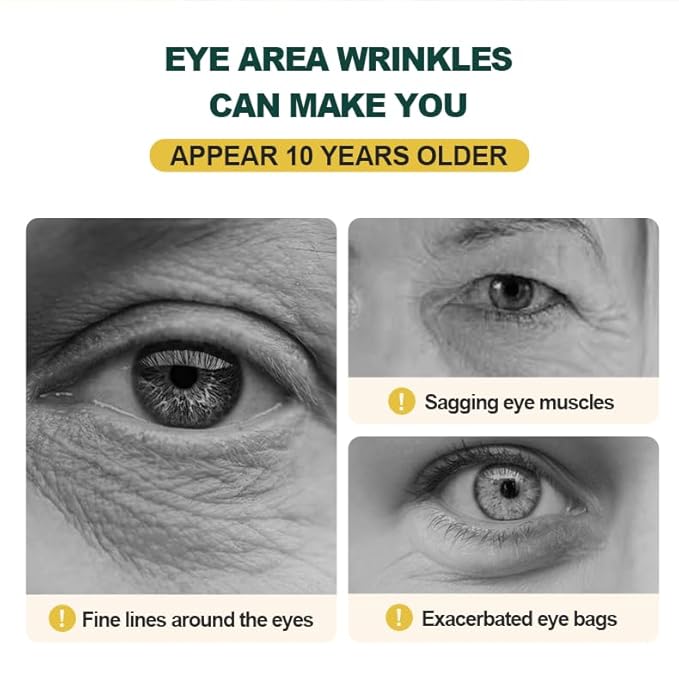 Golden Osmanthus Anti Aging Eye Mask for Dark Circles and Puffiness Reduce Wrinkles,with Hydrolyzedsoy protein, Osmanthusfragrans extract, glycerin, and Tremella fuciformis flower extract,20 pairs