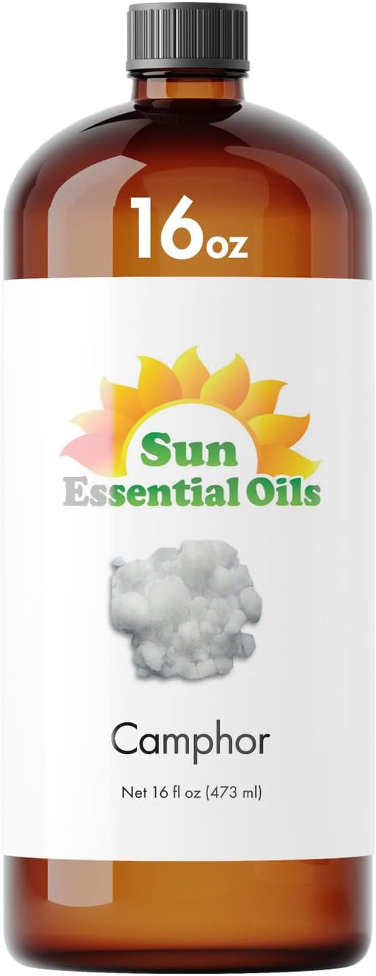Sun Essential Oils - Camphor Essential Oil 16 oz Natura for Aromatherapy, Relaxation