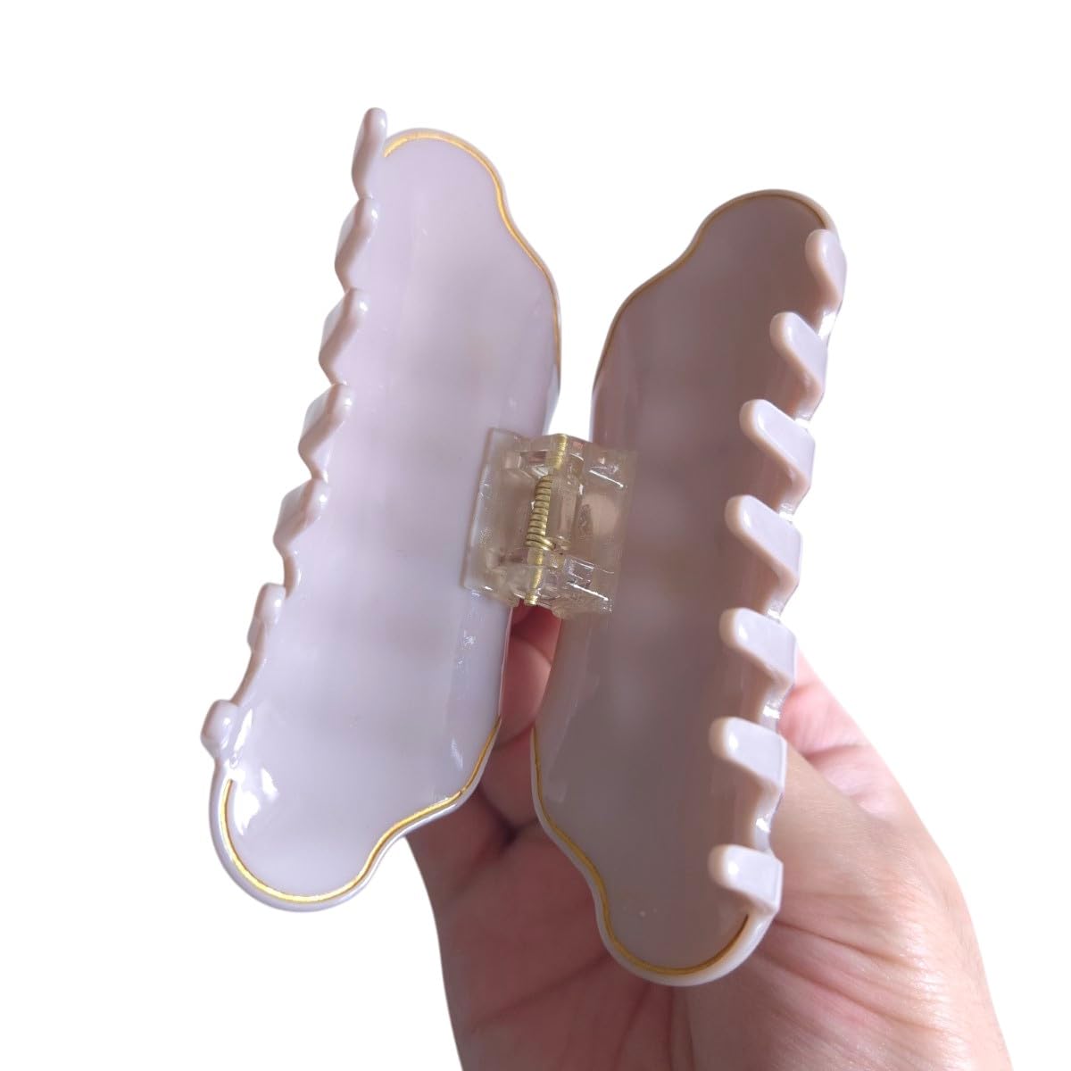 Fantasy Cancer Sign Hair Clips,Novelty Acetate Claw Clip,Zodiac Hair Clips for Women,Grey