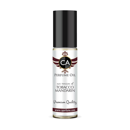 CA Perfume Impression of Tobacco Mandarin Unisex Fragrance Oil Amber Woody Scent Long Lasting Perfumes for Women & Men Travel Size TSA Ready Mini Parfum Body Oil Roll-on 0.33 Fl Oz 10ml