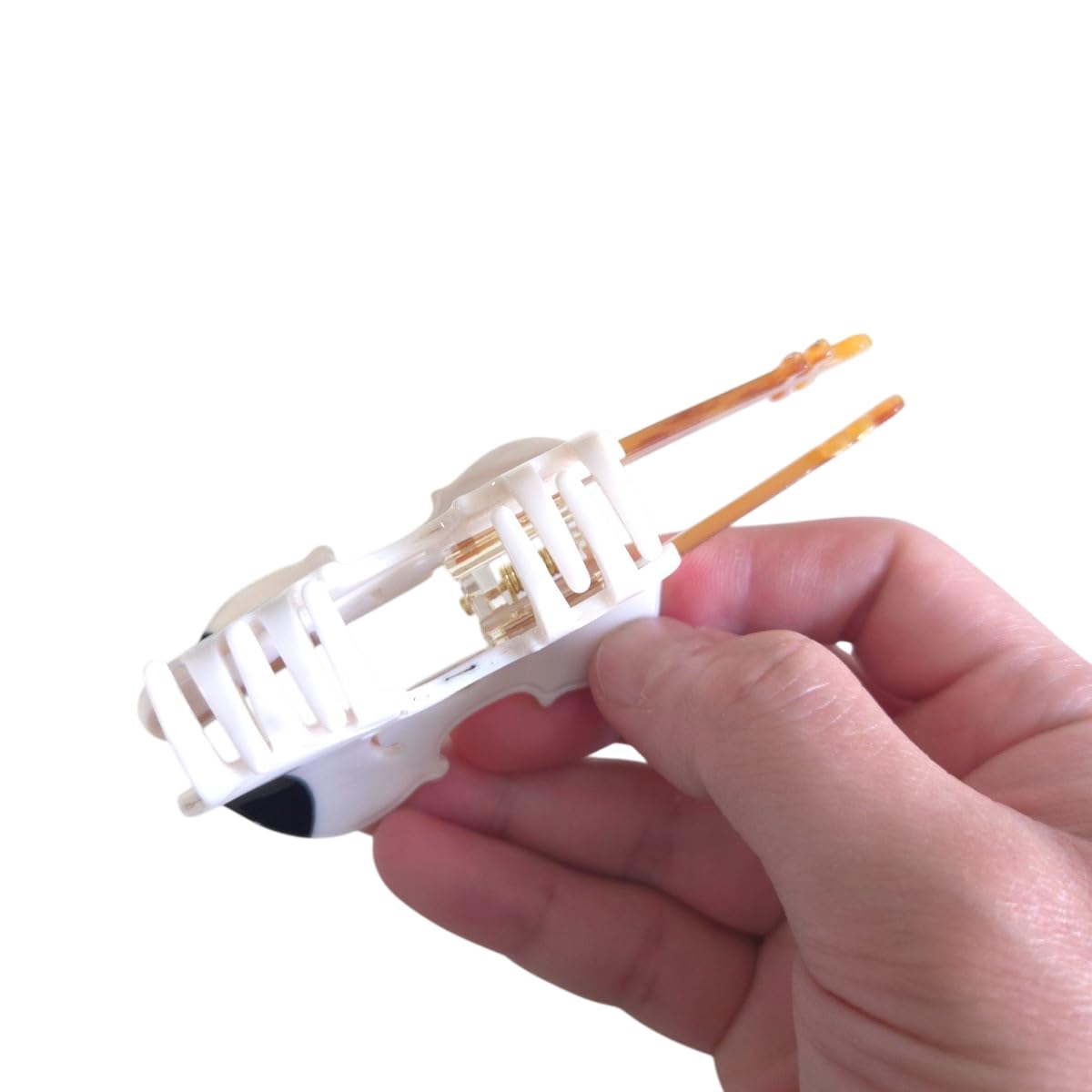 Funny Violin Hair Clip,Novelty Acetate Claw Clips,Music Instrument Hair Clips for Women,White