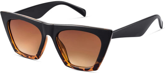 mosanana Square Cat Eye Sunglasses for Women Trendy Retro Cool MS51801