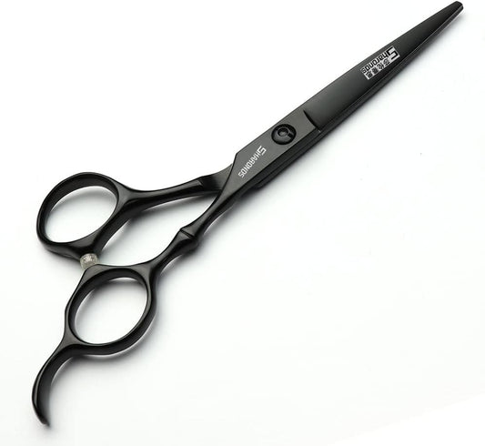 6/7 Inch Hairdressing Scissors Set Barber Shop Hair Scissors Styling Tools (5.5 Flat shear)